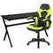 Flash Furniture Black Gaming Desk and Chair Set with Cup Holder BLN-X10D1904L-GN-GG - alternate 10